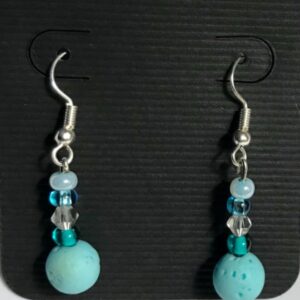 Baby blue Essential oil/aromatherapy earring