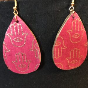 Hand of Fatima (Hamsa) dangle earrings