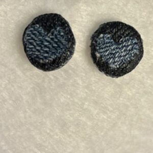 Heart of Denim stud earrings