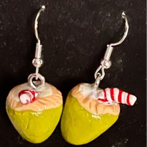 Coconut water earrings